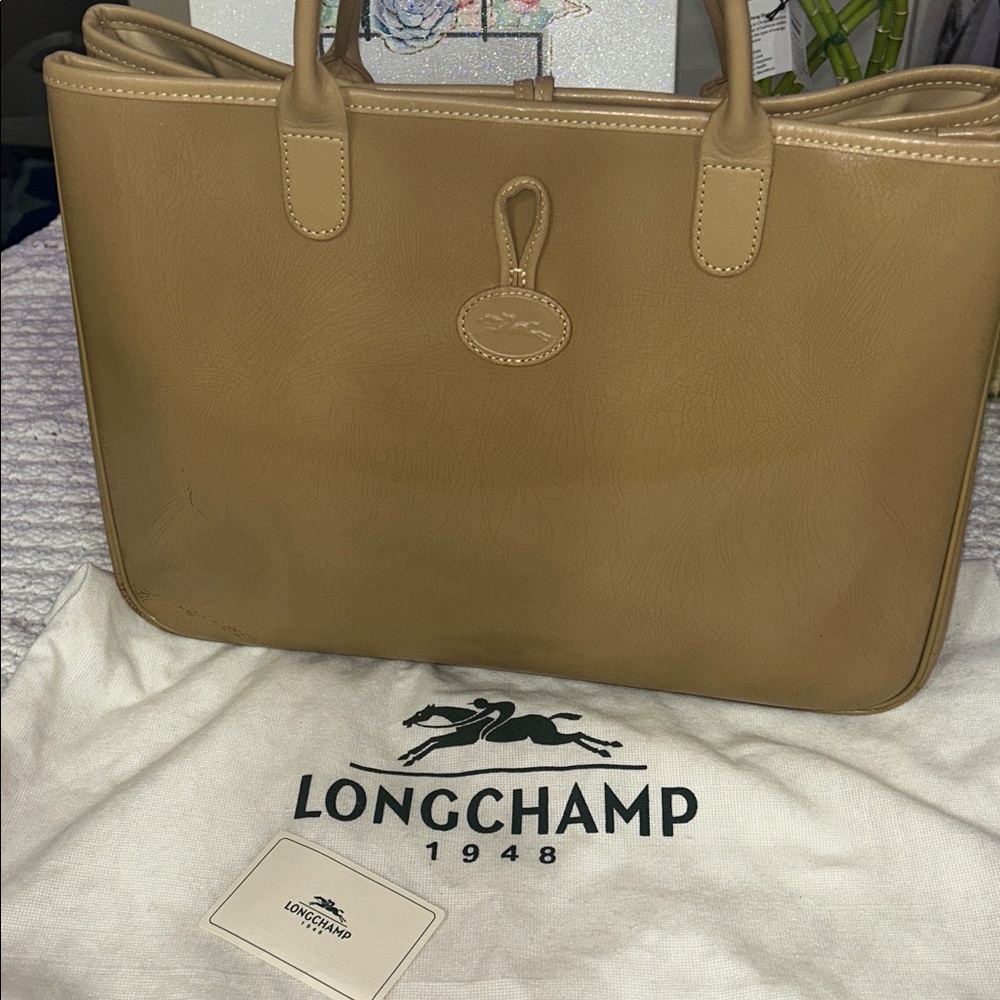 Longchamp Beige Leather Handbag Project Piece
